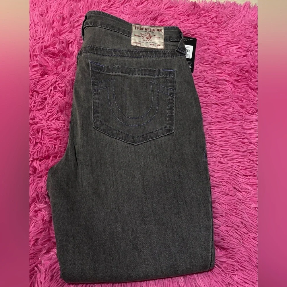 True Religion Curvy Women's Gray Skinny Jeans Women Size 34